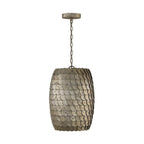 Capital Lighting 359911GCL Grecian Luster 12'' W X 17'' H 1-light Pendant In Grecian Luster With Handcrafted Disc Design And Real Alabaster Diffuser Image 4