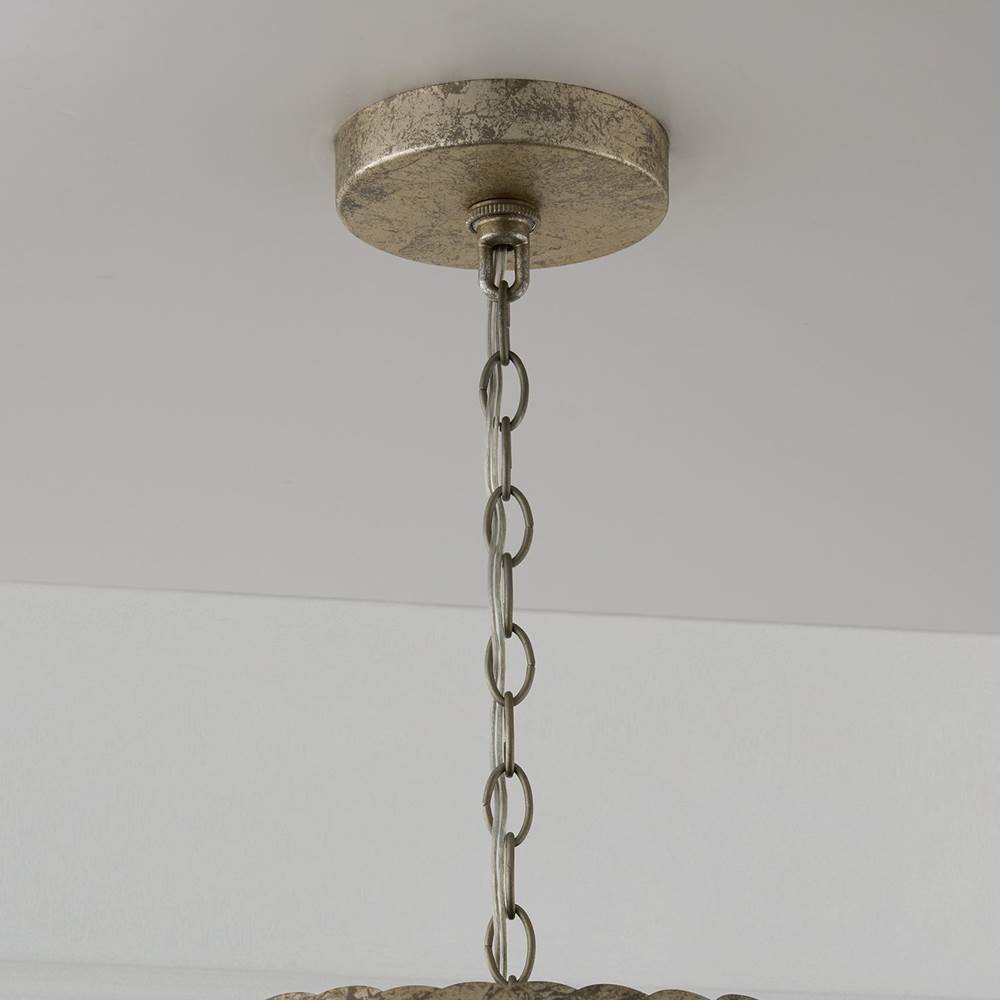 Capital Lighting 359911GCL Grecian Luster 12'' W X 17'' H 1-light Pendant In Grecian Luster With Handcrafted Disc Design And Real Alabaster Diffuser Image 3