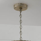 Capital Lighting 359911GCL Grecian Luster 12'' W X 17'' H 1-light Pendant In Grecian Luster With Handcrafted Disc Design And Real Alabaster Diffuser Image 3
