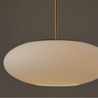 Capital Lighting 360511AD Aged Brass 20'' W X 8.25'' H  1-light Pendant In Aged Brass With Soft White Glass Oval Globe Image 6