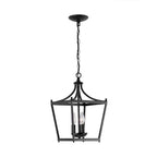 Capital Lighting Stanton 10'' W X 17'' H 3-light Lantern Foyer Pendant In Burnished Bronze