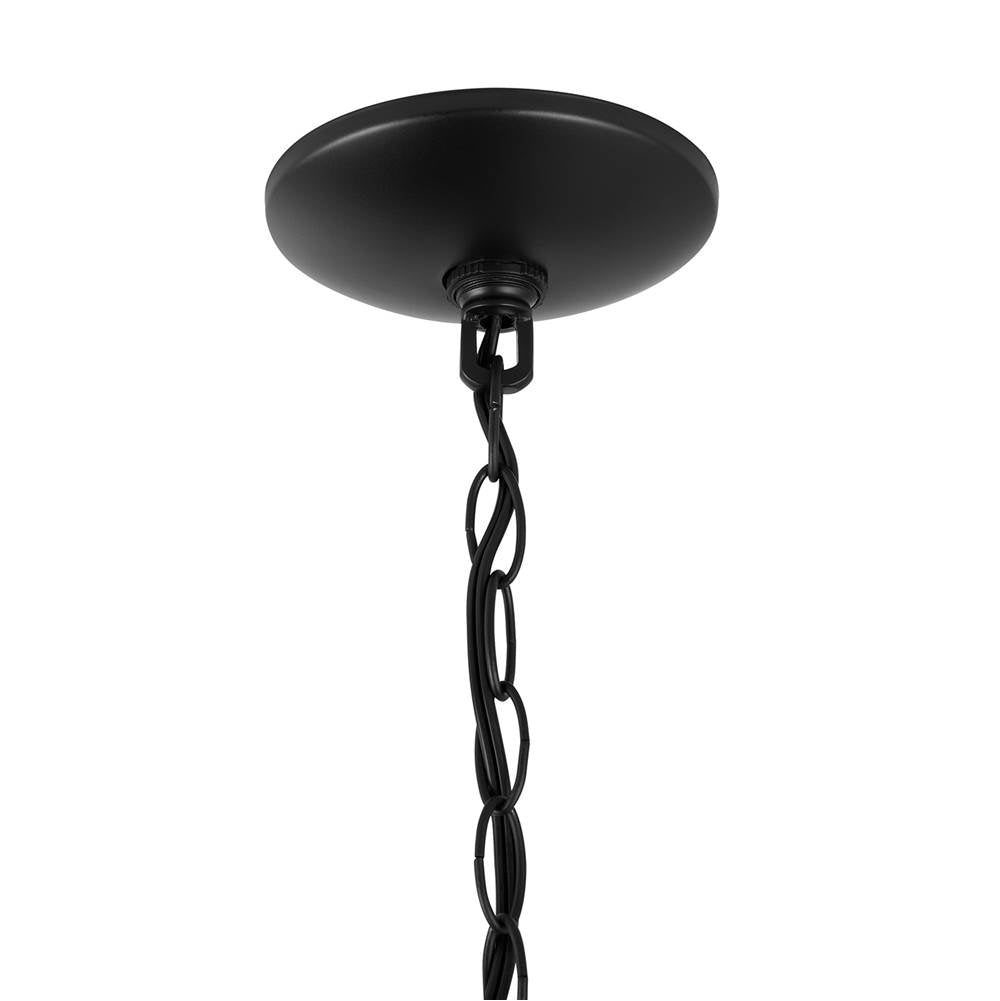 Capital Lighting 4036MB Matte Black 10'' W X 17'' H 3-light Lantern Foyer Pendant In Matte Black Image 5
