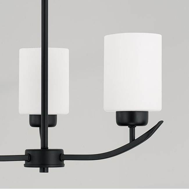 Capital Lighting Dixon 17'' W X 21.5'' H 3-light Soft White Glass Chandelier In Brushed Nickel