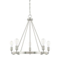 Capital Lighting Tanner 26.5'' W X 24.5'' H 5-light Chandelier In Brushed Nickel