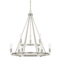 Capital Lighting Tanner 31'' W X 33'' H 9-light Tiered Chandelier In Brushed Nickel