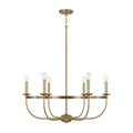Capital Lighting 425161AD Aged Brass 30''w X 21''h 6-light Chandelier In Aged Brass Image 1