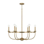 Capital Lighting 425161AD Aged Brass 30''w X 21''h 6-light Chandelier In Aged Brass Image 1