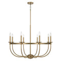 Capital Lighting 425181AD Aged Brass 38''w X 28.75''h 8-light Chandelier In Aged Brass Image 1