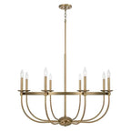 Capital Lighting 425181AD Aged Brass 38''w X 28.75''h 8-light Chandelier In Aged Brass Image 1