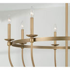 Capital Lighting Rylann 38''w X 28.75''h 8-light Chandelier In Aged Brass