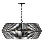 Capital Lighting 430361MB Matte Black 31''w X 12.75''h 6-light Angular Metal Chandelier In Matte Black Image 4