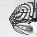 Capital Lighting 430361MB Matte Black 31''w X 12.75''h 6-light Angular Metal Chandelier In Matte Black Image 5