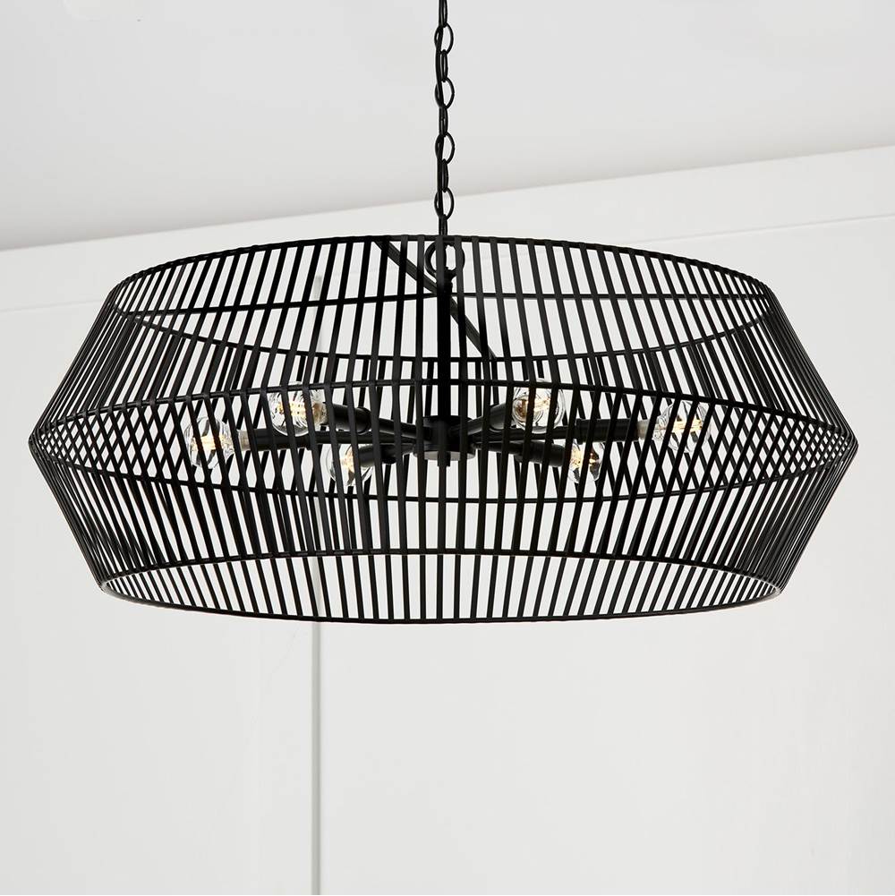 Capital Lighting Kaiya 31''w X 12.75''h 6-light Angular Metal Chandelier In Matte Brass
