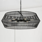 Capital Lighting Kaiya 31''w X 12.75''h 6-light Angular Metal Chandelier In Matte Brass