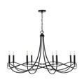 Capital Lighting 431681MB Matte Black 44.5'' W X 27'' H 8-light Chandelier In Matte Black Image 1