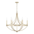 Capital Lighting Isabella 30'' W X 29'' H 6-light Chandelier In Winter Gold
