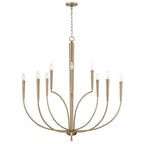 Capital Lighting 445901AD Aged Brass 40'' W X 43'' H 10-light Large Chandelier In Aged Brass Image 1