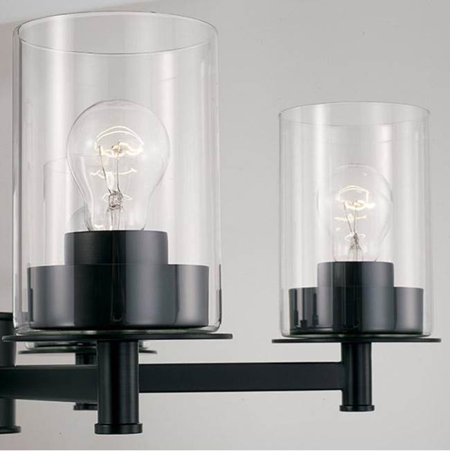 Capital Lighting Mason 26'' W X 23.5'' H 5-light Chandelier In Aged Brass With Clear Glass