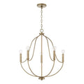 Capital Lighting 447051AD Aged Brass 25'' W X 27'' H 5-light Chandelier In Aged Brass Image 1