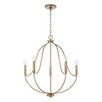 Capital Lighting 447051AD Aged Brass 25'' W X 27'' H 5-light Chandelier In Aged Brass Image 1