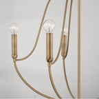 Capital Lighting Madison 25'' W X 27'' H 5-light Chandelier In Aged Brass