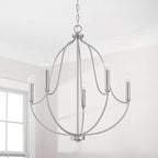 Capital Lighting 447051BN Brushed Nickel 25'' W X 27'' H 5-light Chandelier In Brushed Nickel Image 2