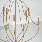 Capital Lighting Madison 32.5'' W X 38'' H 9-light Chandelier In Aged Brass