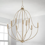 Capital Lighting 447091AD Aged Brass 32.5'' W X 38'' H 9-light Chandelier In Aged Brass Image 2