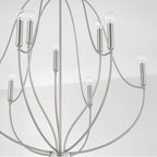 Capital Lighting Madison 32.5'' W X 38'' H 9-light Chandelier In Aged Brass
