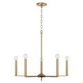 Capital Lighting 448651AD Aged Brass 27.75''w X 24''h 5-light Chandelier In Aged Brass Image 1