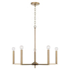 Capital Lighting 448651AD Aged Brass 27.75''w X 24''h 5-light Chandelier In Aged Brass Image 1