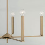 Capital Lighting Portman 27.75''w X 24''h 5-light Chandelier In Aged Brass