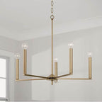 Capital Lighting 448651AD Aged Brass 27.75''w X 24''h 5-light Chandelier In Aged Brass Image 2