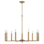Capital Lighting 448691AD Aged Brass 34''w X 27''h 9-light Chandelier In Aged Brass Image 1