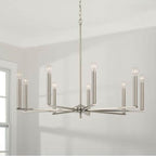Capital Lighting 448691BN Brushed Nickel 34''w X 27''h 9-light Chandelier In Brushed Nickel Image 2