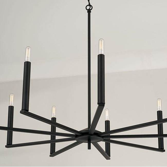 Capital Lighting Portman 34''w X 27''h 9-light Chandelier In Aged Brass