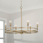 Capital Lighting 448761AD Aged Brass 28''w X 23.75''h 6-light Chandelier In Aged Brass Image 2