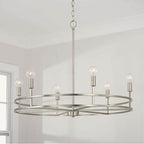 Capital Lighting 448761BN Brushed Nickel 28''w X 23.75''h 6-light Chandelier In Brushed Nickel Image 2