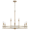 Capital Lighting 448791AD Aged Brass 34.75''w X 26''h 9-light Chandelier In Aged Brass Image 1