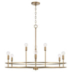 Capital Lighting 448791AD Aged Brass 34.75''w X 26''h 9-light Chandelier In Aged Brass Image 1