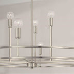 Capital Lighting Fuller 34.75''w X 26''h 9-light Chandelier In Aged Brass