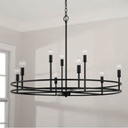 Capital Lighting 448791MB Matte Black 34.75''w X 26''h 9-light Chandelier In Matte Black Image 2