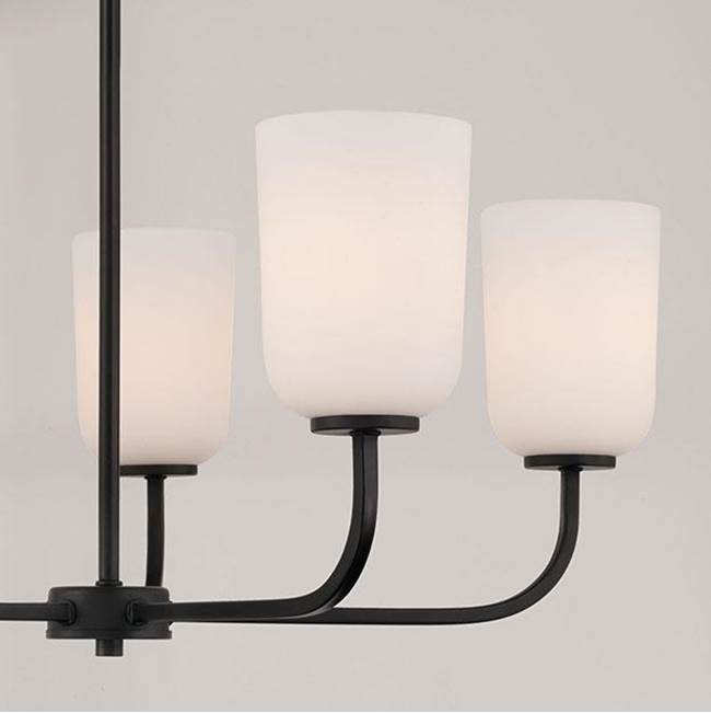 Capital Lighting Lawson 26''w X 19.75''h 5-light Chandelier In Aged Brass With Soft White Glass