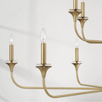 Capital Lighting 448901AD Aged Brass 56'' W X 35'' H 10-light Two-tier Chandelier In Aged Brass With Flared Candlesticks Image 3
