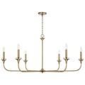 Capital Lighting 448961AD Aged Brass 49''w X 22.75''h 6-light Chandelier In Aged Brass Image 1