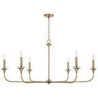 Capital Lighting 448961AD Aged Brass 49''w X 22.75''h 6-light Chandelier In Aged Brass Image 1