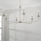 Capital Lighting 448961BN Brushed Nickel 49''w X 22.75''h 6-light Chandelier In Brushed Nickel Image 2