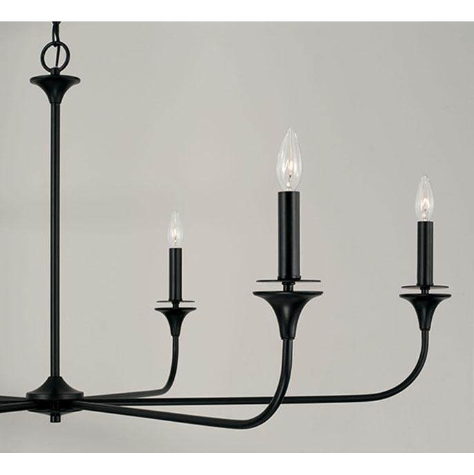 Capital Lighting Presley 49''w X 22.75''h 6-light Chandelier In Aged Brass