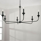Capital Lighting 448961MB Matte Black 49''w X 22.75''h 6-light Chandelier In Matte Black Image 2