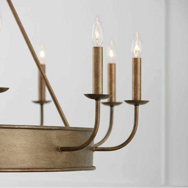 Capital Lighting Nole 49.5''w X 38.5''h 12-light Chandelier In Mystic Luster